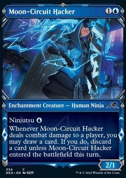 Kamigawa: Neon Dynasty 334 Moon-Circuit Hacker (Foil)(Ninja Frame)