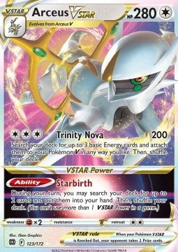 Brilliant Stars 123/172 Arceus VSTAR