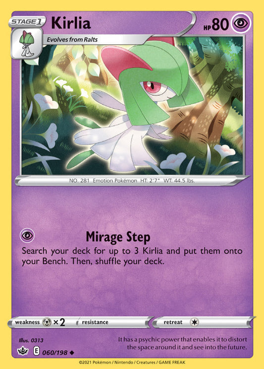 Chilling Reign 060/198 Kirlia (Reverse Holo)