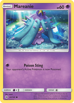 Sun & Moon 062/149 Mareanie (Reverse Holo)