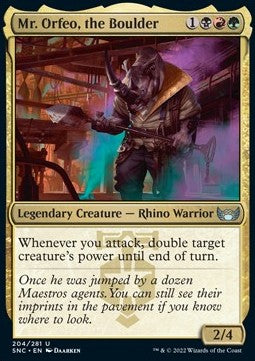 Streets of New Capenna 204/281 Mr. Orfeo, the Boulder (Foil)