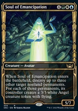 Streets of New Capenna 334 Soul of Emancipation (Golden Age Frame)