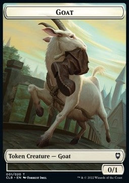 Goat 001/020 Treasure 017/020 Battle for Baldurs Gate Commander Token (Foil)