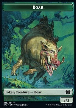 Boar 015/024 Treasure 022/024 Double Masters 2022 Token