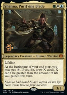 Dominaria United 218/281 Shanna, Purifying Blade (Date Stamped Foil)