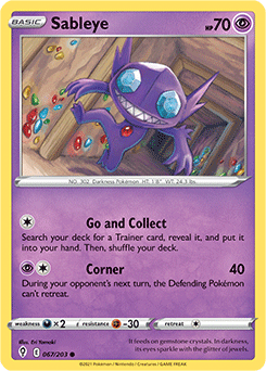 Evolving Skies 067/203 Sableye (Reverse Holo)