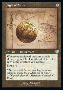 The Brothers' War Retro Artifacts 116 Sigil of Valor (Foil)