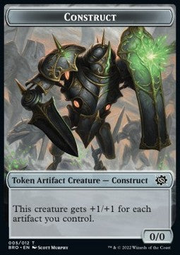 Construct 005/012 Servo 013/013 The Brothers War Commander Token