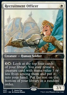 MTG Game Day Promo 007 Recruitment Officer