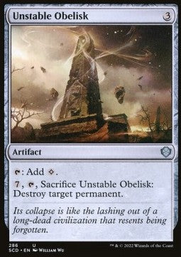 Starter Commander Deck 2022 286 Unstable Obelisk