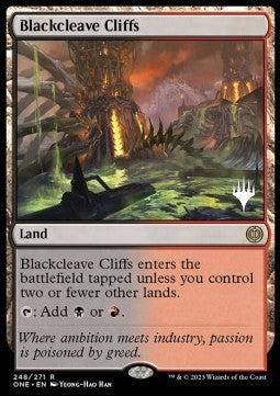 Pyrexia All Will Be One 248/271 Blackcleave Cliffs (Silver Stamped Foil)