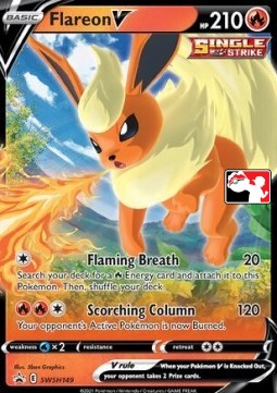 Sword & Shield Promo SWSH149 Flareon V (Play Prize Series One)