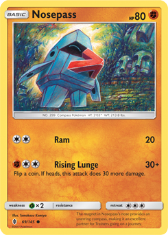 Guardians Rising 069/145 Nosepass (Reverse Holo)