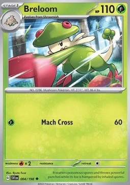 Scarlet & Violet 004/198 Breloom (Reverse Holo)