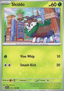 Scarlet & Violet 011/198 Skiddo (Reverse Holo)