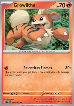 Scarlet & Violet 030/198 Growlithe (Reverse Holo)