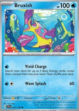 Scarlet & Violet 051/198 Bruxish (Reverse Holo)