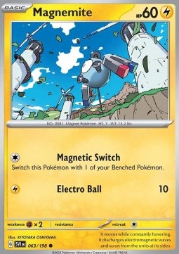 Scarlet & Violet 063/198 Magnemite (Reverse Holo)