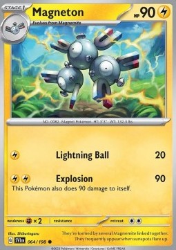 Scarlet & Violet 064/198 Magneton (Reverse Holo)