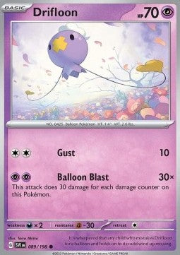 Scarlet & Violet 089/198 Drifloon (Reverse Holo)