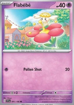 Scarlet & Violet 091/198 Flabebe (Reverse Holo)