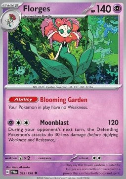 Scarlet & Violet 093/198 Florges (Reverse Holo)