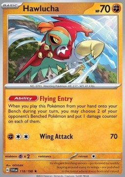 Scarlet & Violet 118/198 Hawlucha (Reverse Holo)