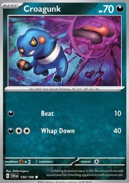 Scarlet & Violet 130/198 Croagunk