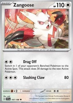 Scarlet & Violet 147/198 Zangoose (Reverse Holo)