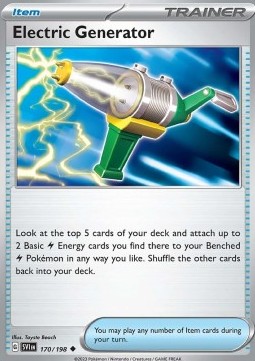 Scarlet & Violet 170/198 Electric Generator (Reverse Holo)