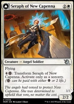 March of the Machine 0036 Seraph of New Capenns/Seraph of New Phyrexia