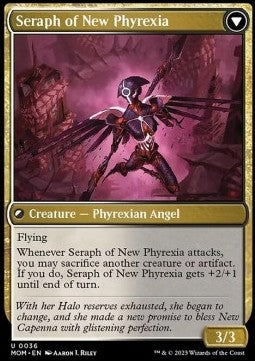 March of the Machine 0036 Seraph of New Capenns/Seraph of New Phyrexia