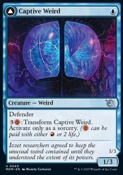 March of the Machine 0049 Captive Weird/Completed Conjurer (Foil)