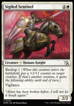 March of the Machine 0037 Sigiled Sentinel (Foil)