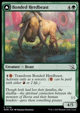 March of the Machine 0178 Bonded Herdbeast/Plated Kilnbeast (Foil)