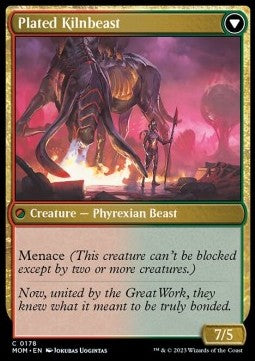 March of the Machine 0178 Bonded Herdbeast/Plated Kilnbeast (Foil)