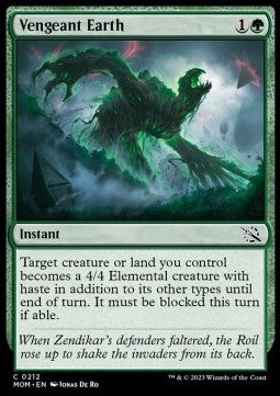 March of the Machine 0212 Vengeant Earth (Foil)