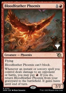 March of the Machine 0132 Bloodfeather Phoenix (Silver Stamped)