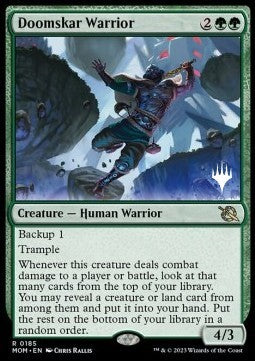 March of the Machine 0185 Doomskar Warrior (Silver Stamped Foil)