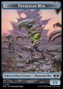 Phyrexian Myr 0001 Multiverse Legends Token