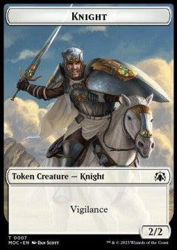 Knight 0007 Spirit 0014 March of the Machine Commander Token