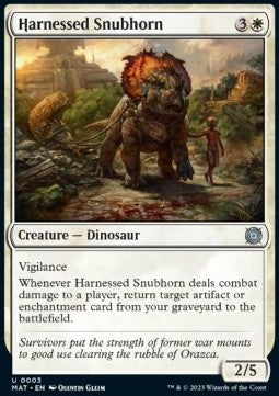 March of the Machine Aftermath 0003 Harnessed Snubhorn (Foil)