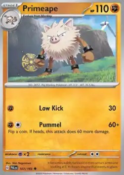 Paldea Evolved 107/193 Primeape (Reverse Holo)