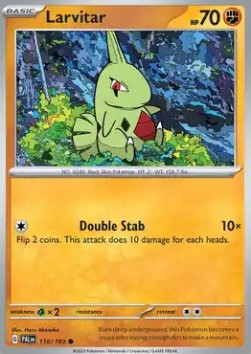 Paldea Evolved 110/193 Larvitar (Reverse Holo)