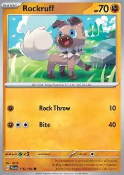 Paldea Evolved 116/193 Rockruff