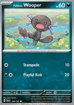 Paldea Evolved 129/193 Paldean Wooper (Reverse Holo)