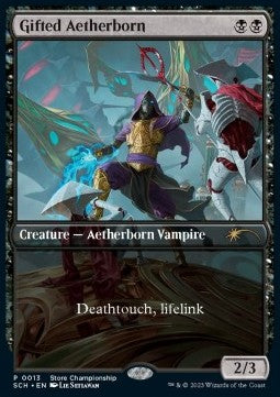 Magic the Gathering 0013 Gifted Aetherborn (Store Championship Promo)