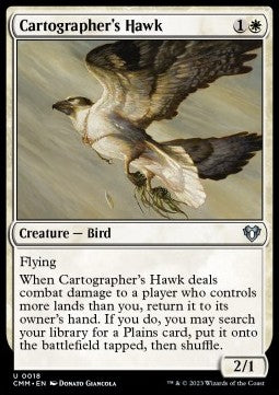 Commander Masters 0018 Cartographer's Hawk (Foil)