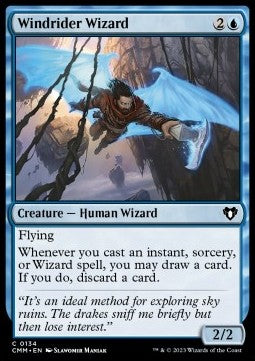 Commander Masters 0134 Windrider Wizard (Foil)