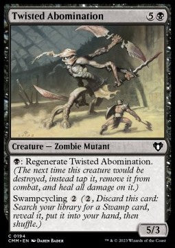 Commander Masters 0194 Twisted Abomination (Foil)